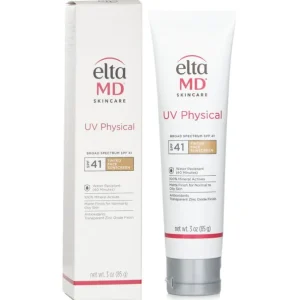 UV Physical Water-Resistant Facial Sunscreen SPF 41 (Tinted) - For Normal to Oily Skin
