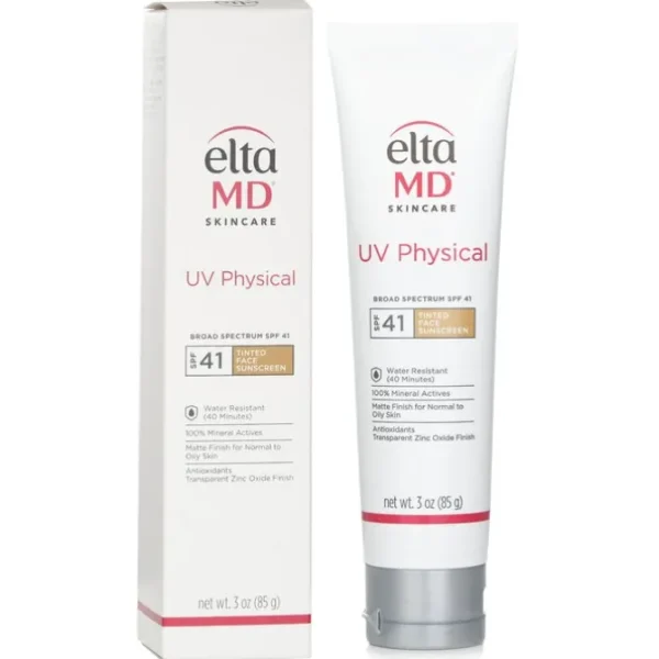 UV Physical Water-Resistant Facial Sunscreen SPF 41 (Tinted) - For Normal to Oily Skin