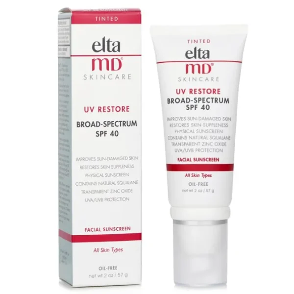 UV Restore Physical Facial Sunscreen SPF 40 - Tinted