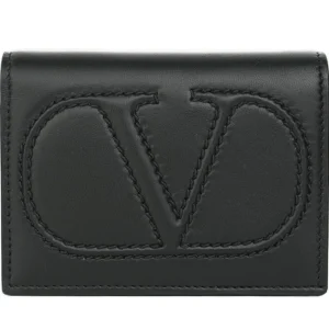 Valentino Flap French Wallet - Black