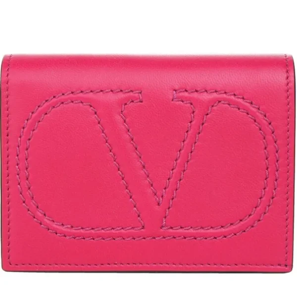 Valentino Flap French Wallet -Fushcia