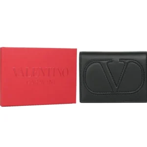 Valentino Flap French Wallet - Black