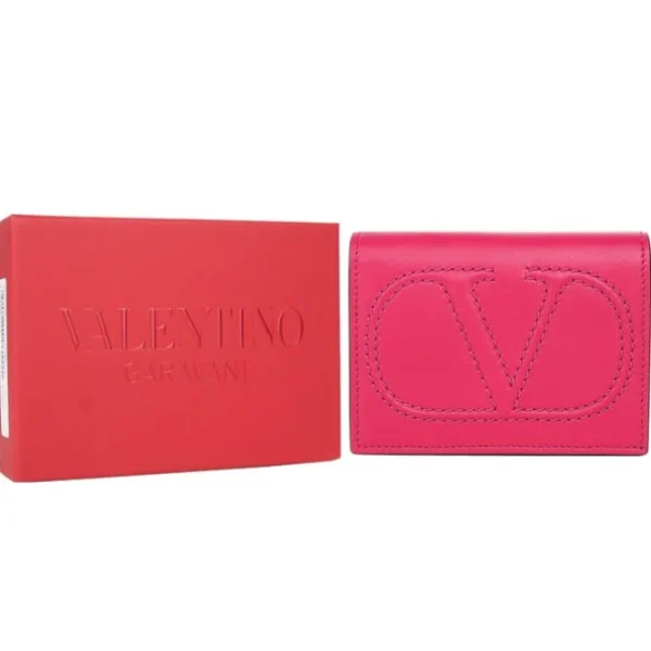 Valentino Flap French Wallet -Fushcia