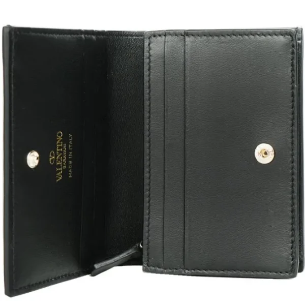 Valentino Flap French Wallet - Black