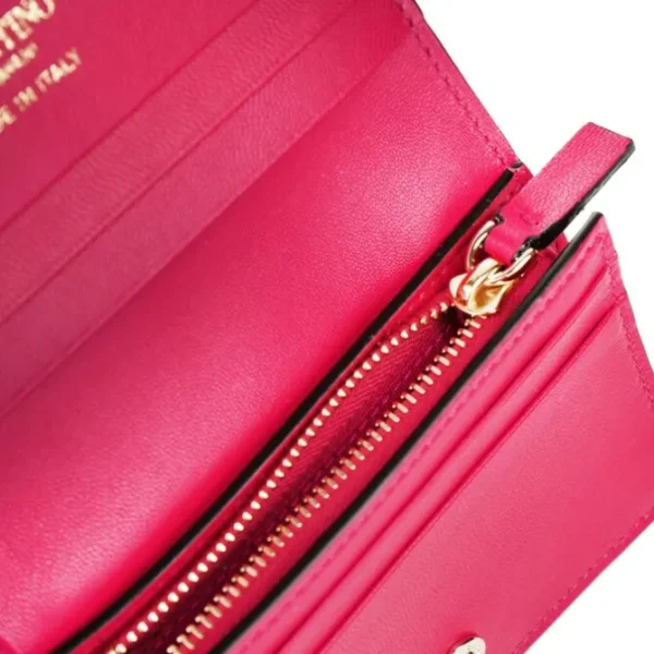 Valentino Flap French Wallet -Fushcia