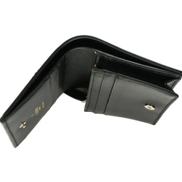 Valentino Flap French Wallet - Black
