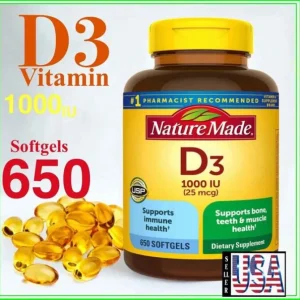Vitamin D3 1000 IU (25mcg)
