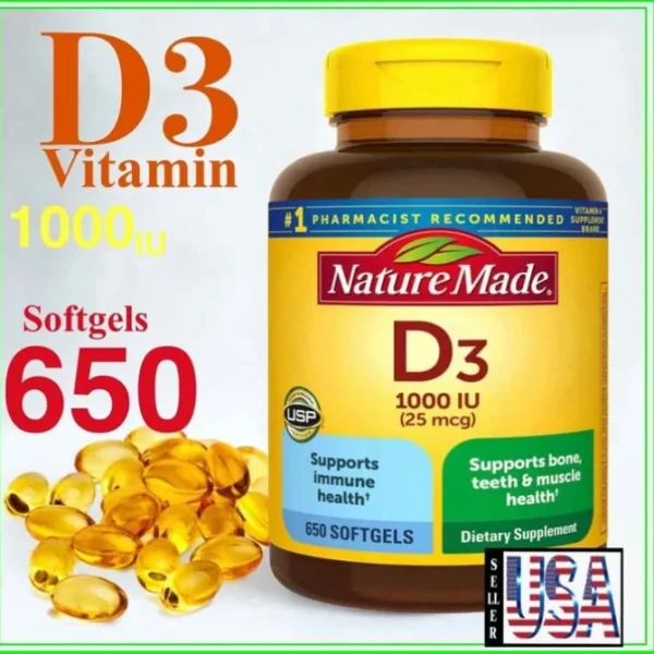 Vitamin D3 1000 IU (25mcg)