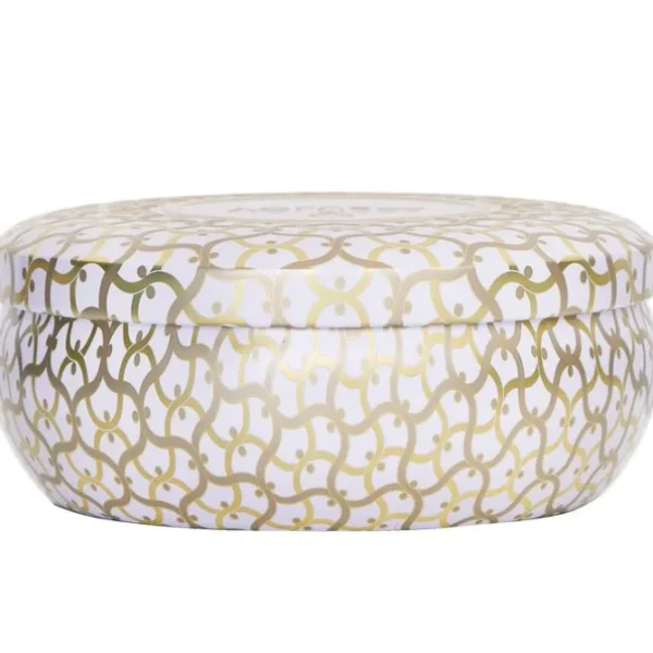 3 Wick Decorative Tin Candle - Suede Blanc