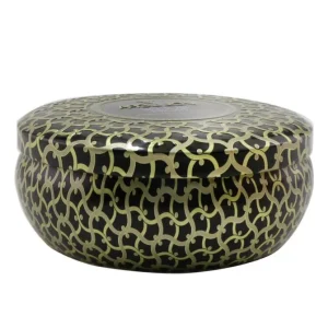 3 Wick Decorative Tin Candle - Suede Noir