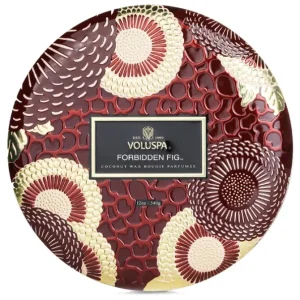 3 Wick Decorative Tin Candle - Forbidden Fig