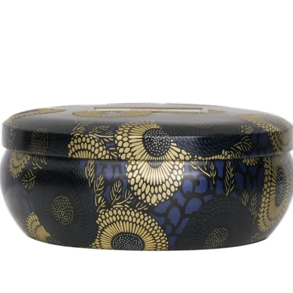 3 Wick Decorative Tin Candle - Moso Bamboo