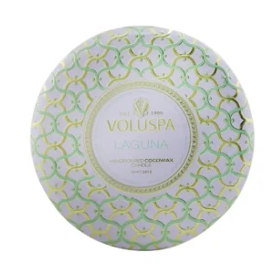 3 Wick Decorative Tin Candle - Laguna