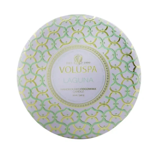 3 Wick Decorative Tin Candle - Laguna