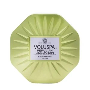 3 Wick Octagon Tin Candle - Peruvian Lime Jardin