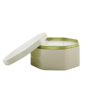 3 Wick Octagon Tin Candle - Coconut Papaya