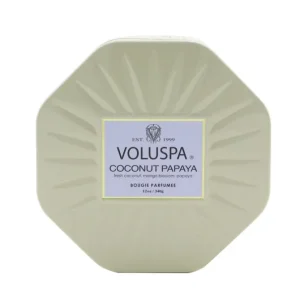 3 Wick Octagon Tin Candle - Coconut Papaya