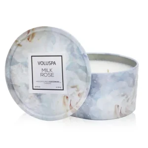 2 Wick Tin Candle - Milk Rose
