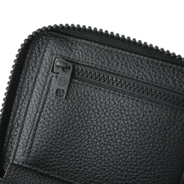 Zip-around compact wallet