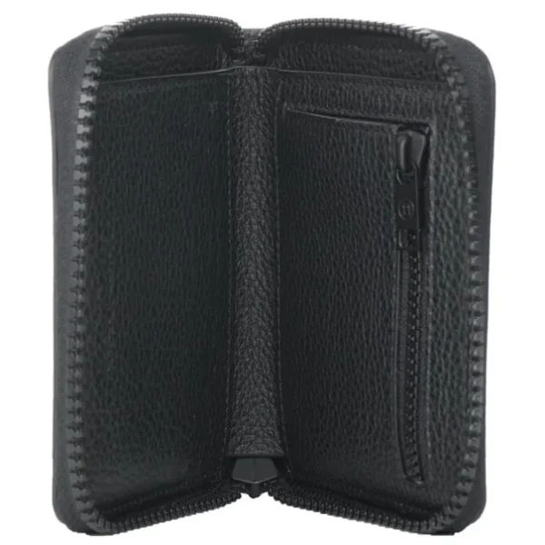 Zip-around compact wallet