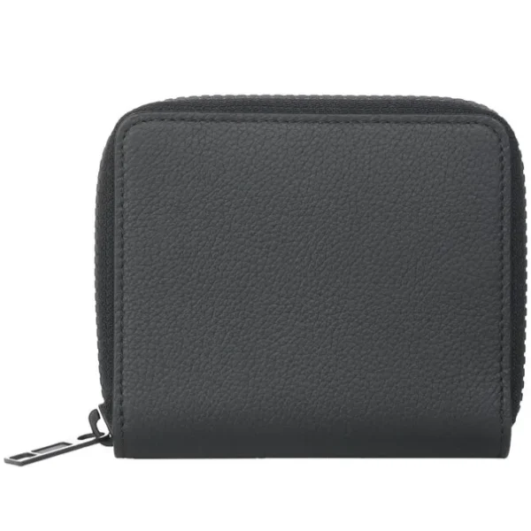 Zip-around compact wallet